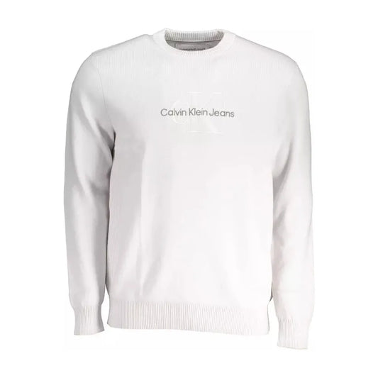 Calvin Klein Gray Cotton Men Sweater Calvin Klein