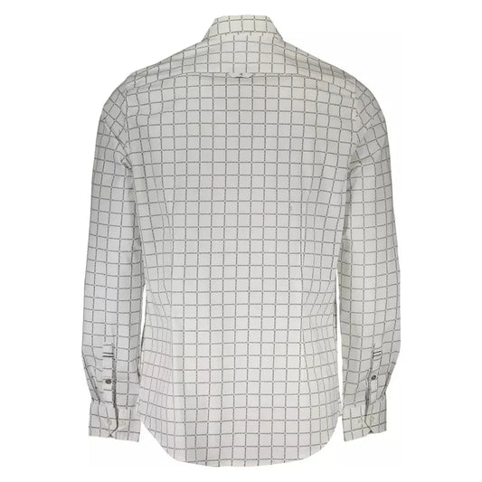 Calvin Klein White Cotton Men Shirt Calvin Klein