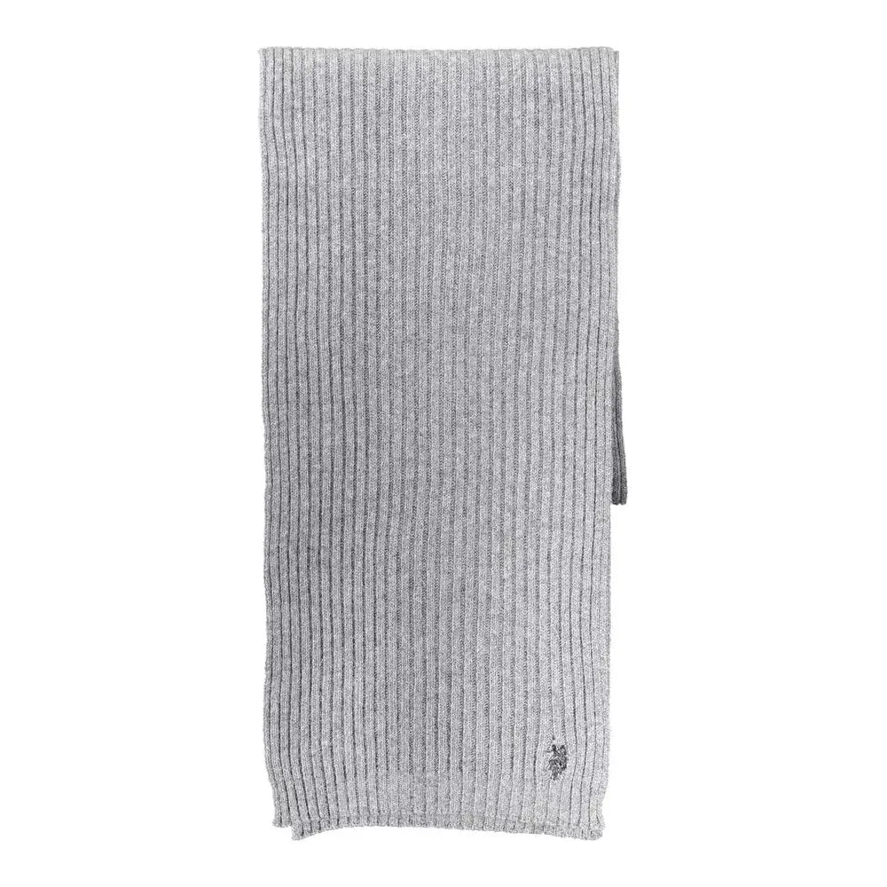 U.S. POLO ASSN. Gray Wool Mens Scarf U.S. POLO ASSN.