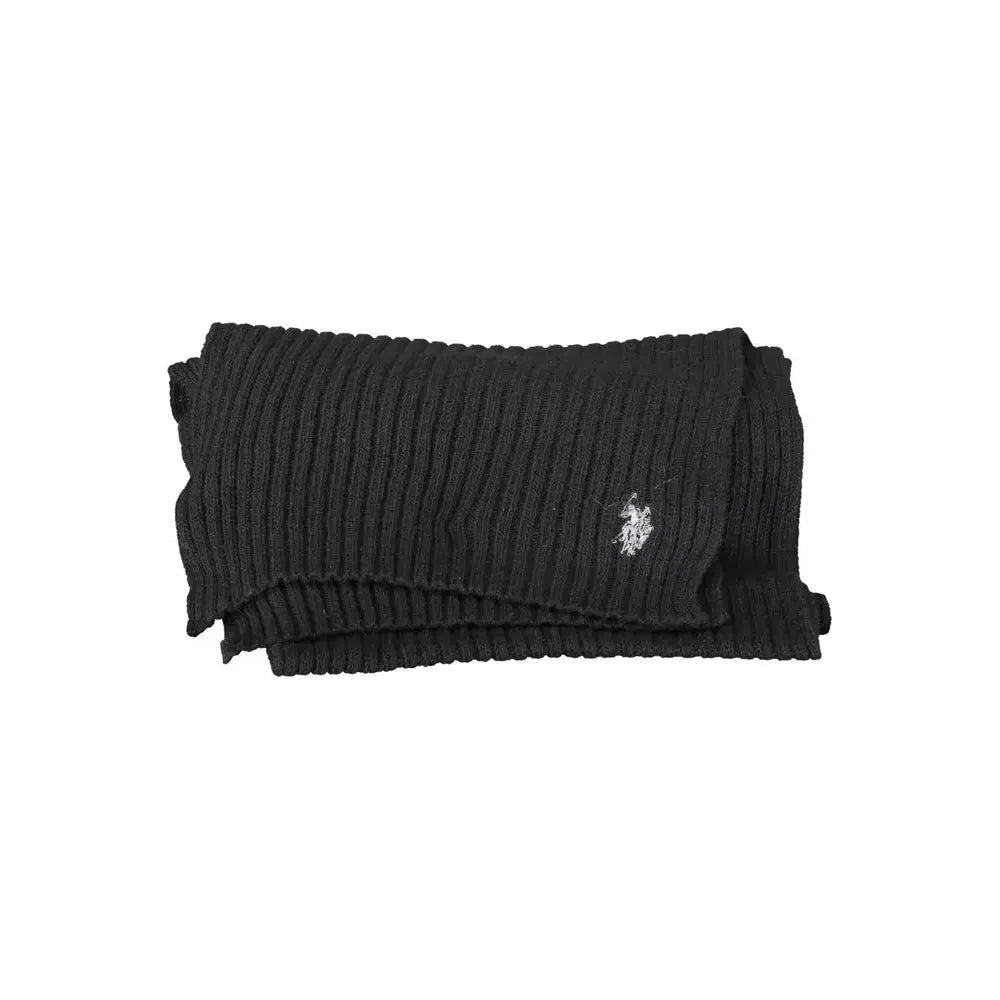 U.S. POLO ASSN. Black Wool Men Scarf U.S. POLO ASSN.