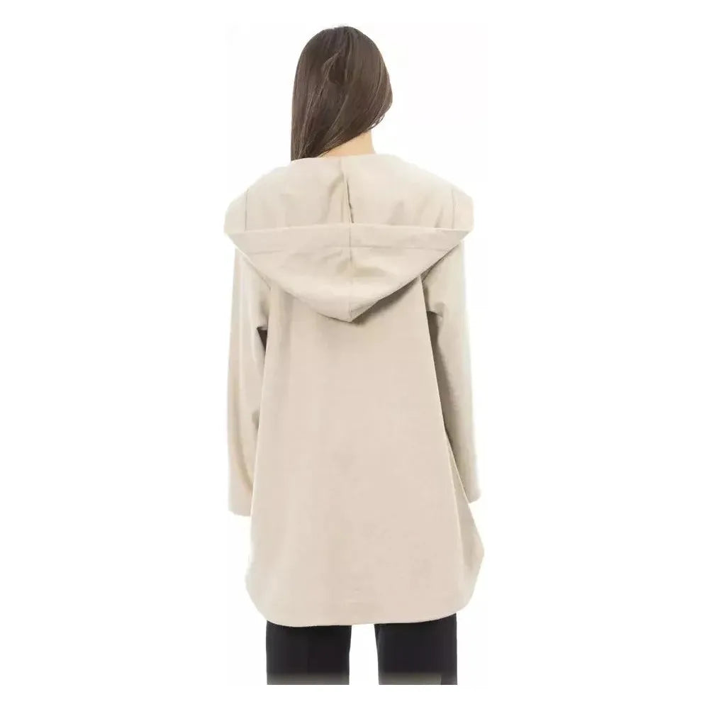 Alpha Studio Beige Wool Women Sweater Alpha Studio