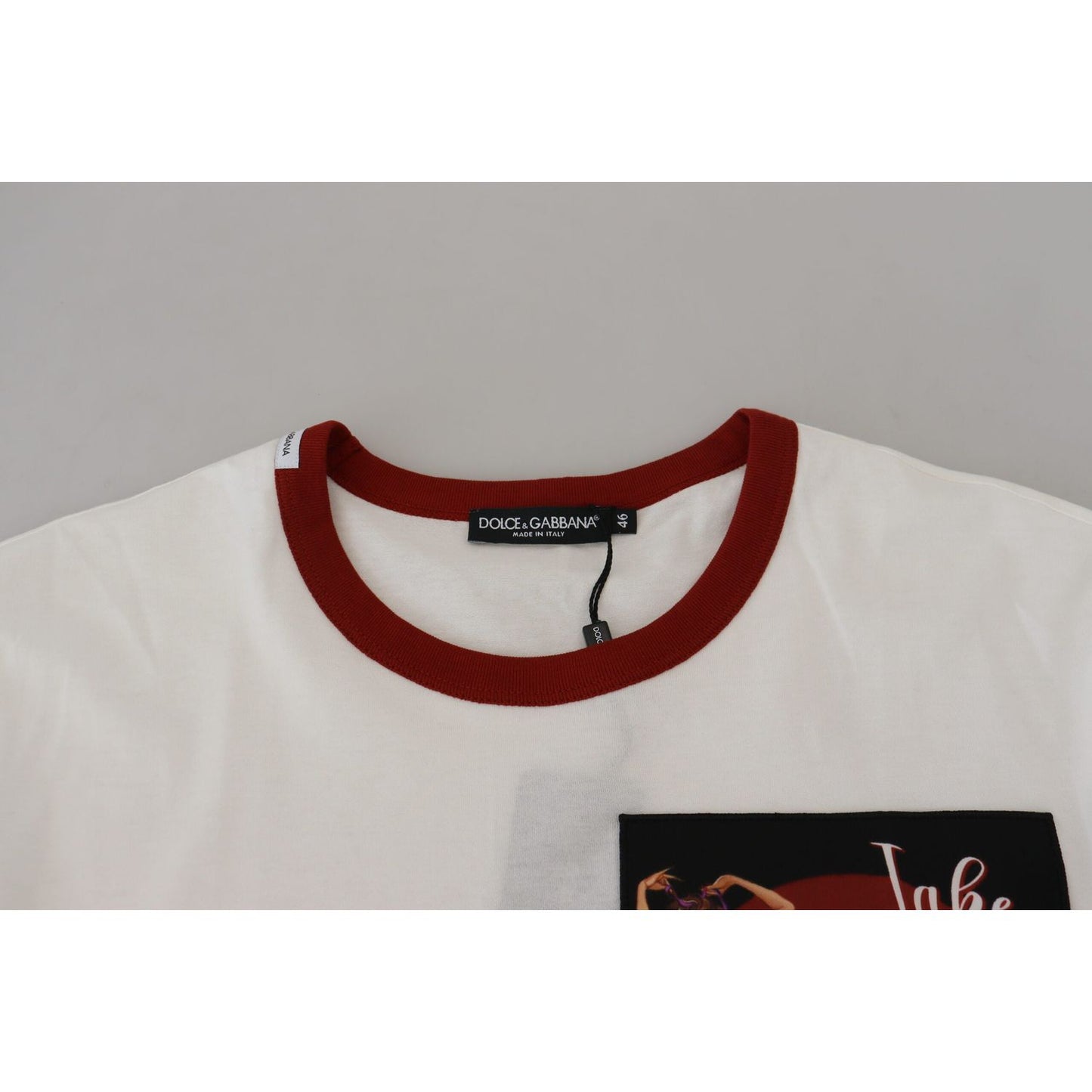 Dolce & Gabbana Elegant White Crewneck Cotton T-Shirt Dolce & Gabbana