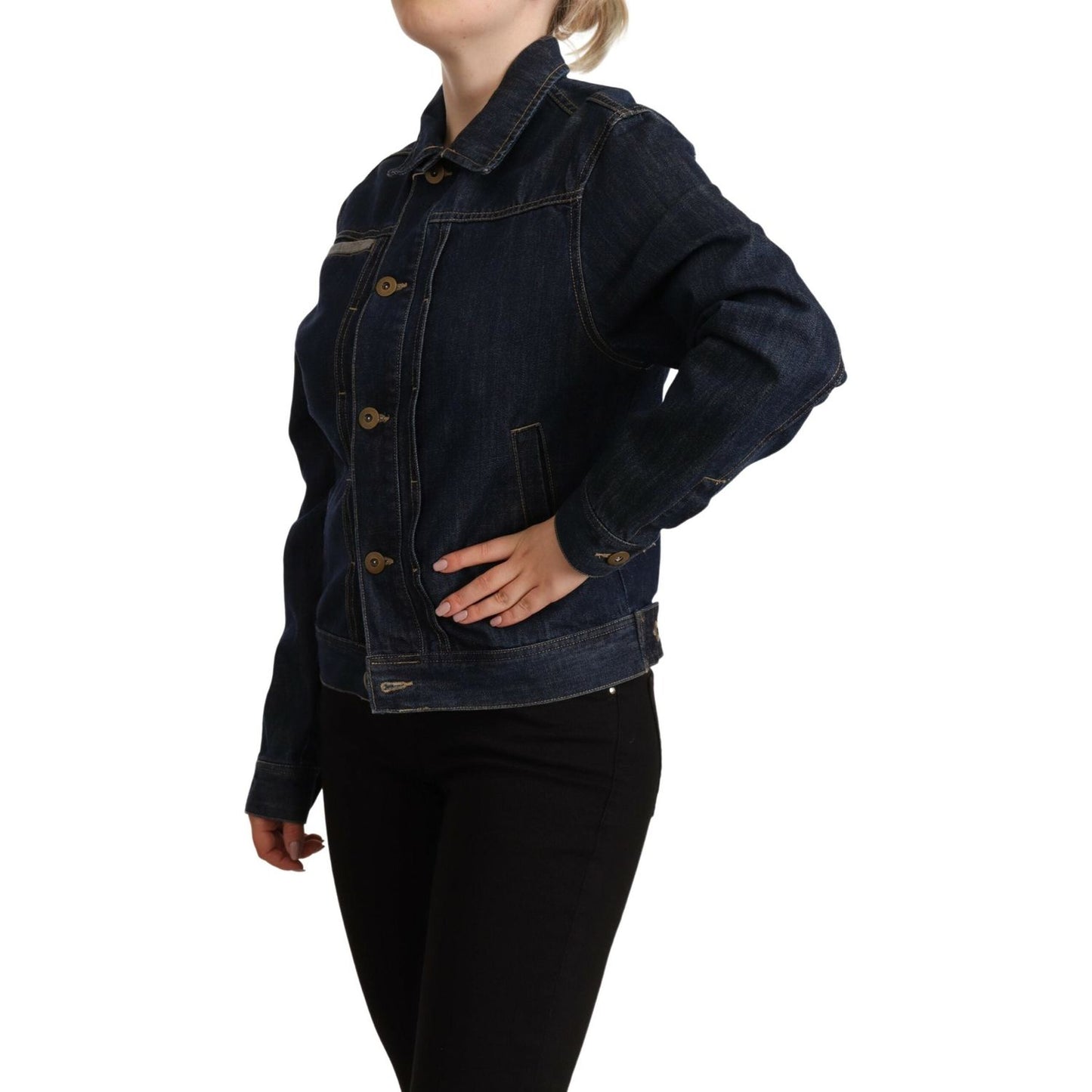 Master Coat Chic Dark Blue Denim Jacket Master Coat