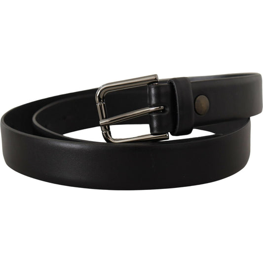 Dolce & Gabbana Elegant Black Leather Classic Belt Dolce & Gabbana