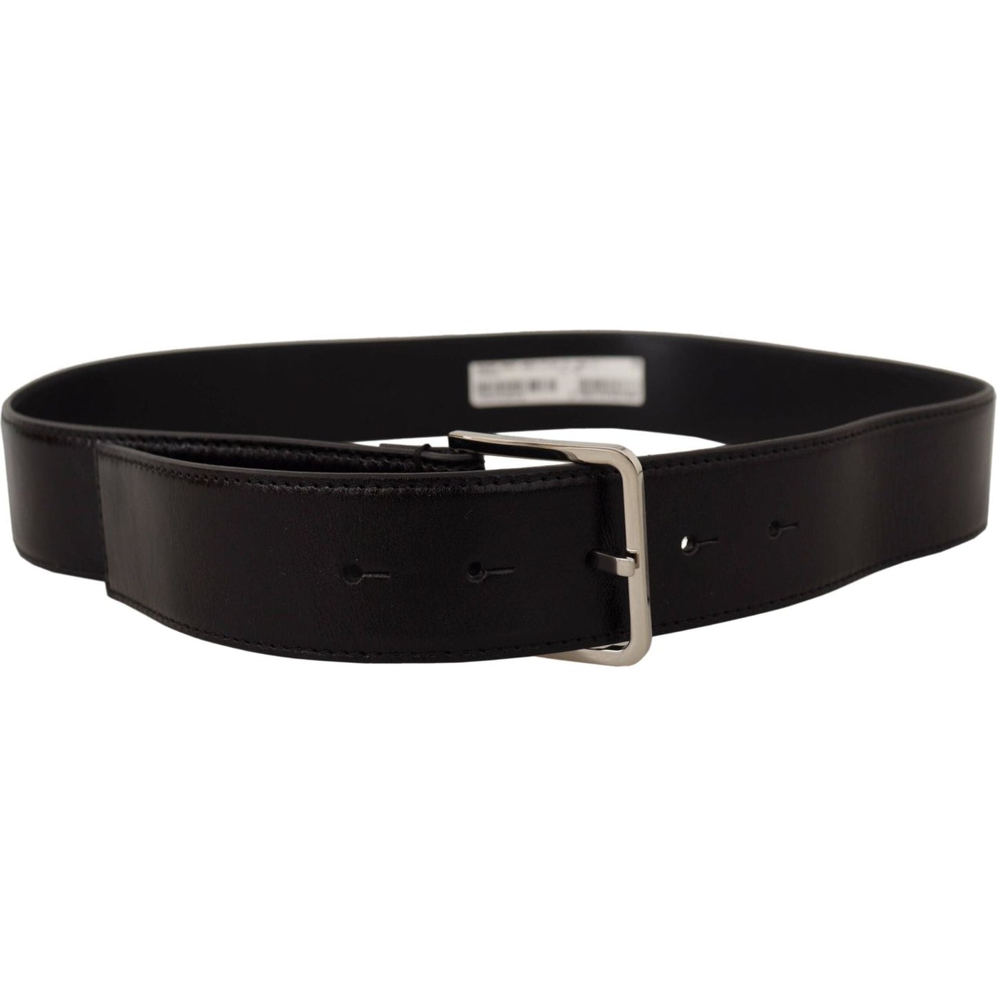 Dolce & Gabbana Elegant Leather Belt with Metal Buckle Dolce & Gabbana