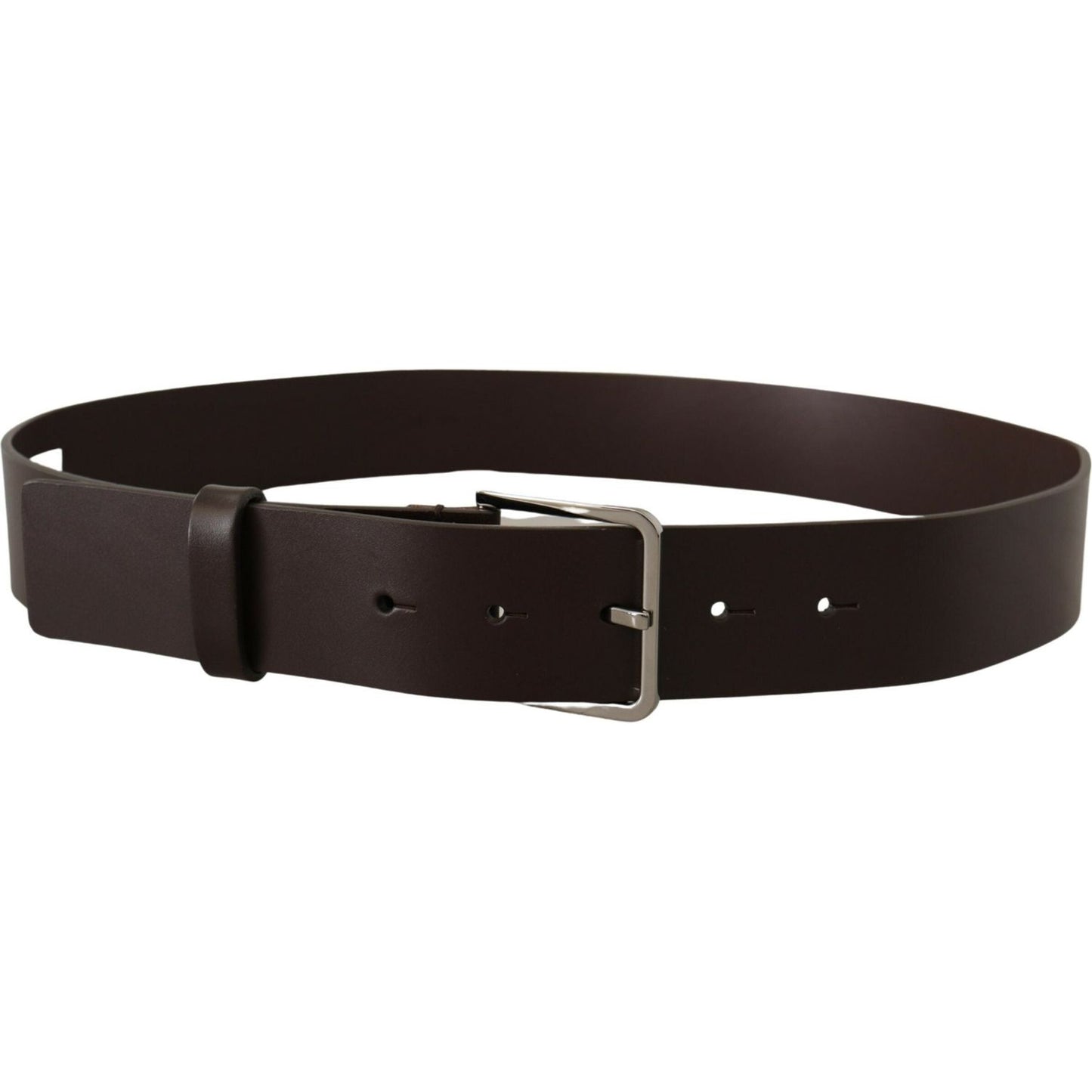 Dolce & Gabbana Elegant Dark Brown Leather Belt Dolce & Gabbana