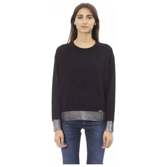 Baldinini Trend Black Wool Women Sweater Baldinini Trend