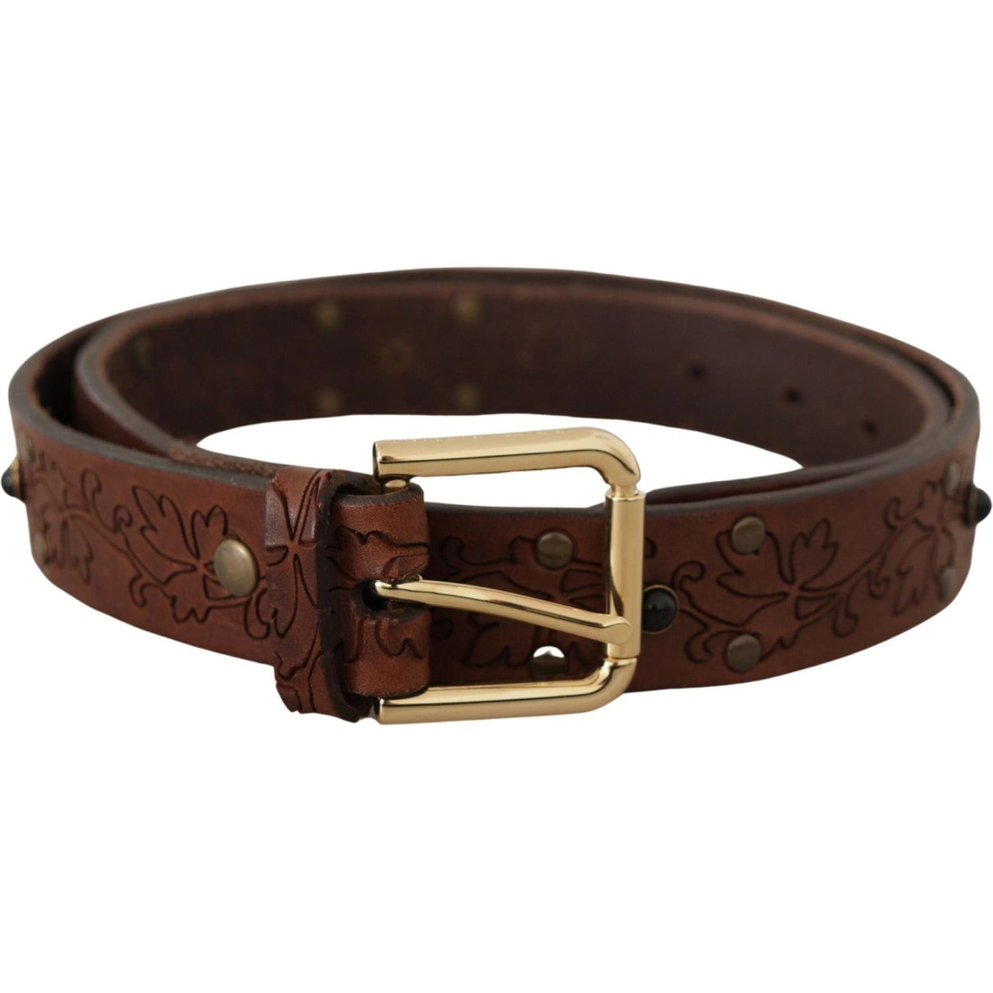 Dolce & Gabbana Elegant Leather Belt with Metal Buckle Dolce & Gabbana