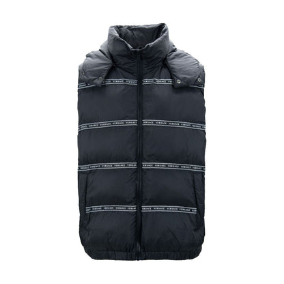 Versace Black Polyester Vest