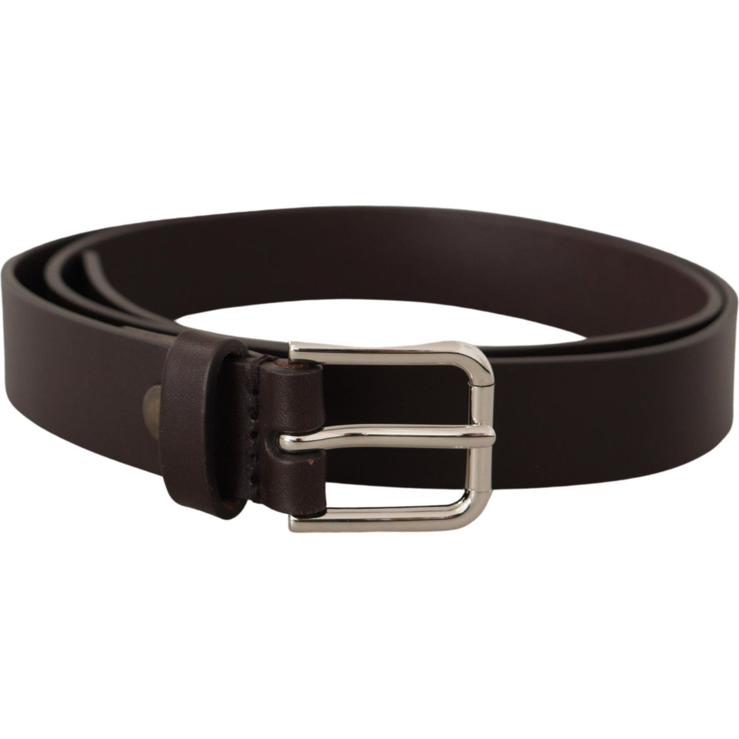 Dolce & Gabbana Elegant Leather Belt With Logo Buckle Dolce & Gabbana