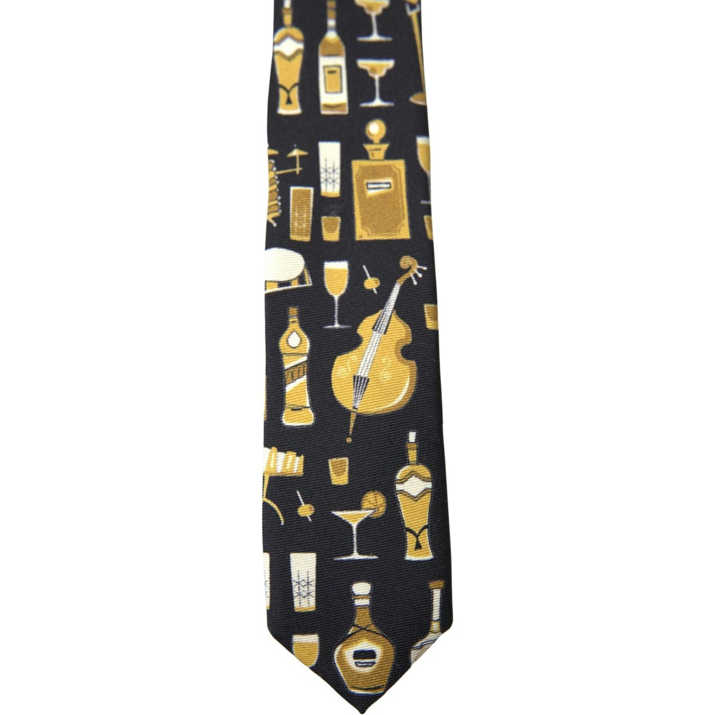 Dolce & Gabbana Exclusive Silk Tie with Musical Print Dolce & Gabbana