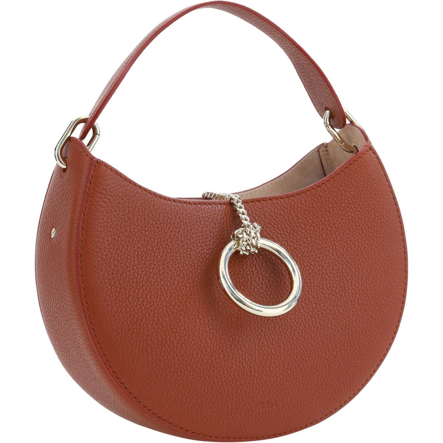 Chloé Sepia Brown Small Arlène Leather Shoulder Bag Chloé