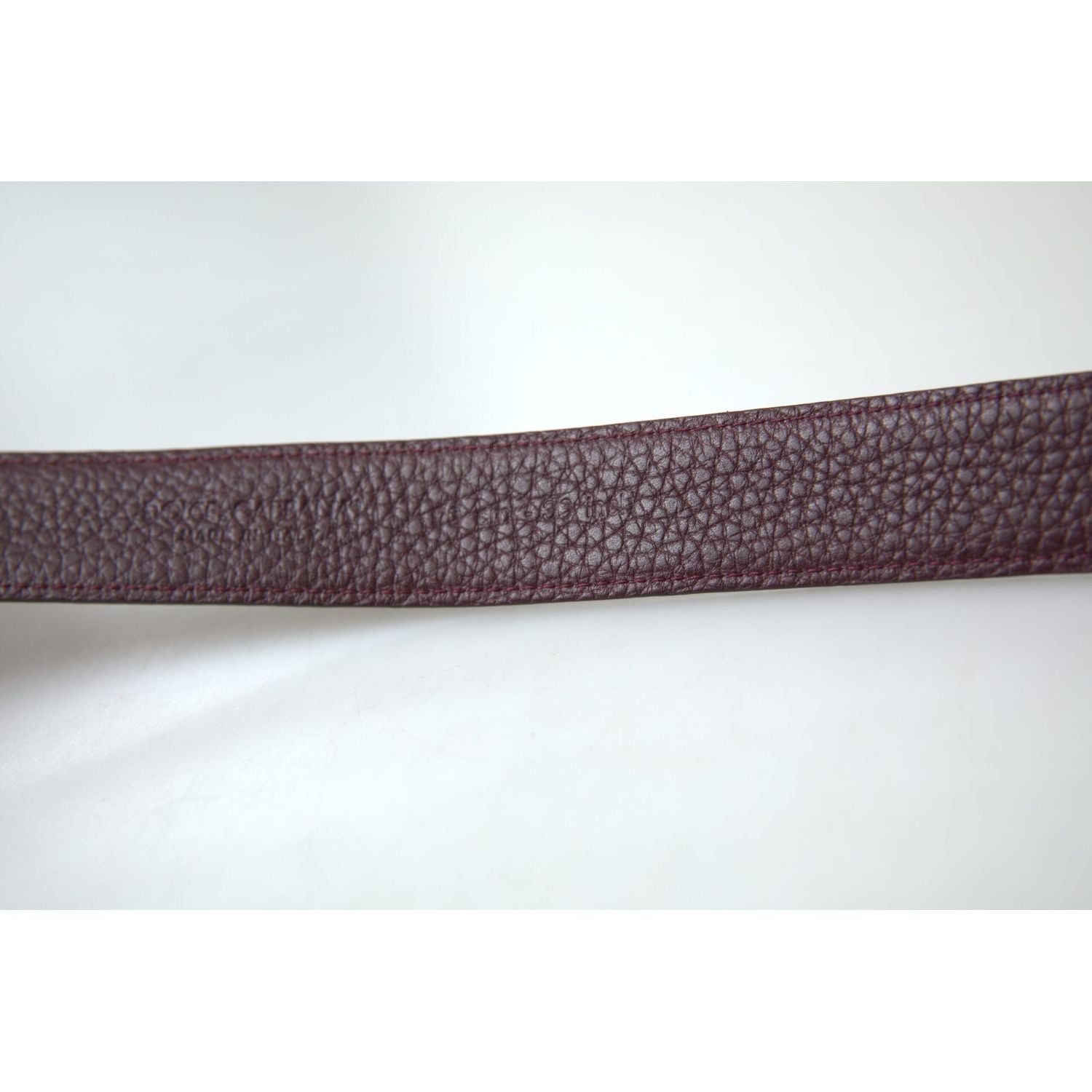 Dolce & Gabbana Brown Leather Metal Buckle Men Cintura Belt