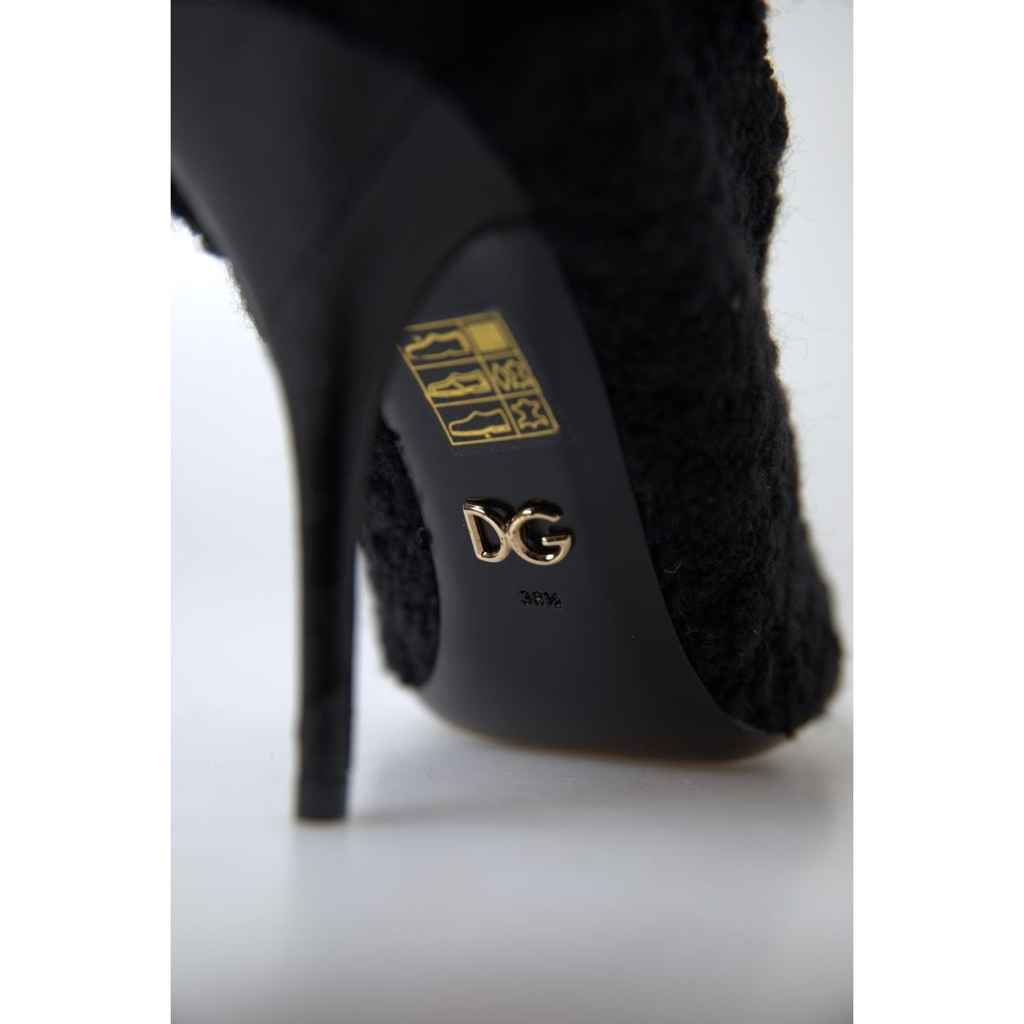 Dolce & Gabbana Elegant Virgin Wool Mid Calf Boots Dolce & Gabbana