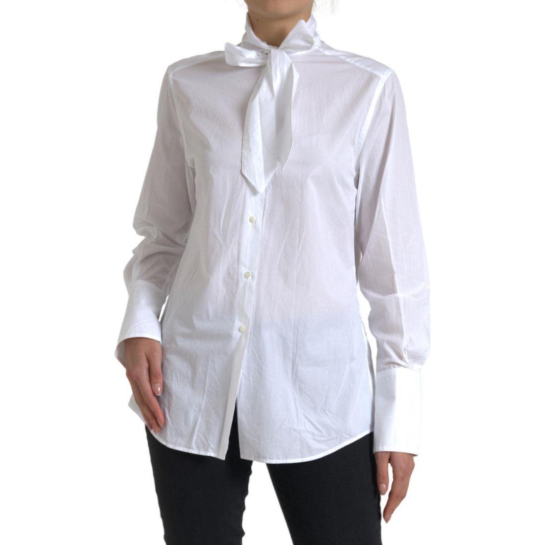 Dolce & Gabbana Elegant White Cotton Long Sleeve Shirt Dolce & Gabbana