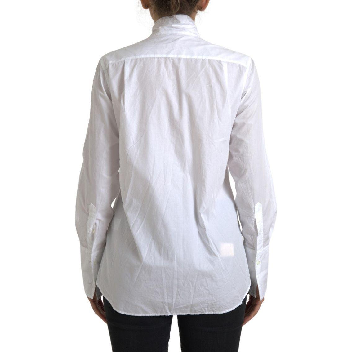 Dolce & Gabbana Elegant White Cotton Long Sleeve Shirt Dolce & Gabbana