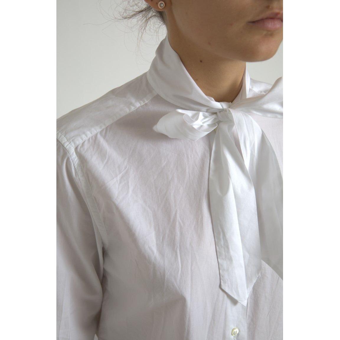 Dolce & Gabbana Elegant White Cotton Long Sleeve Shirt Dolce & Gabbana