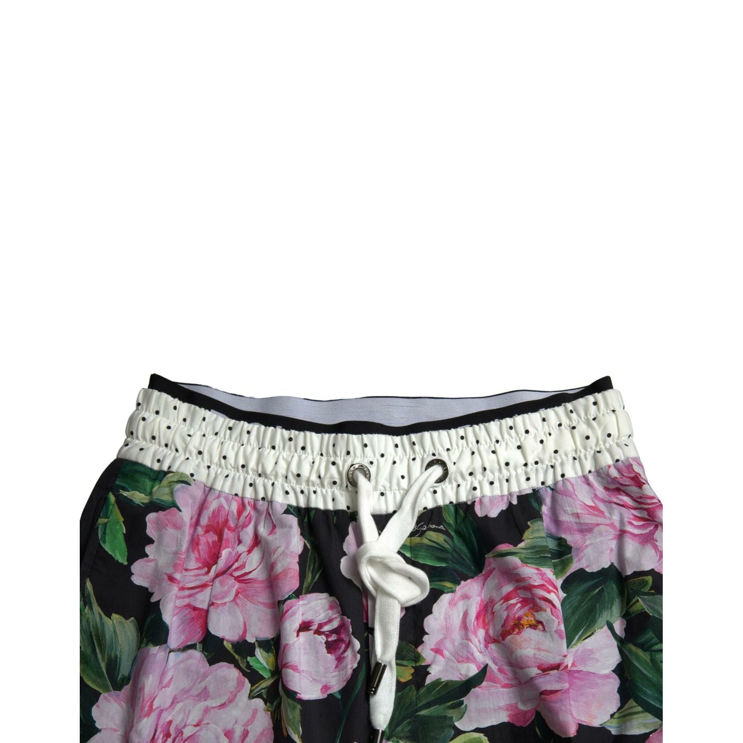 Dolce & Gabbana Multicolor Peony Joggers Cotton Men Pants
