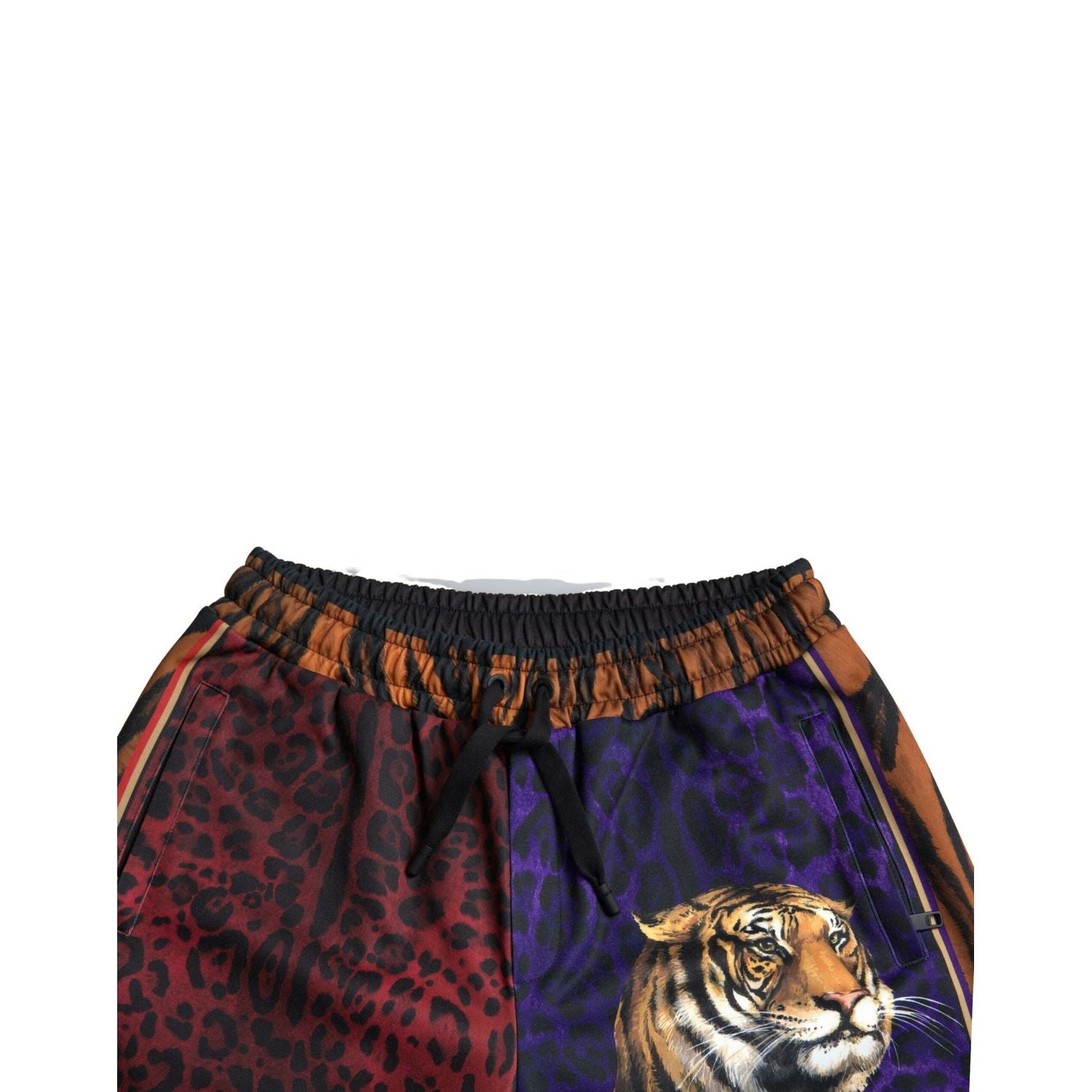 Dolce & Gabbana Multicolor Tiger Print Men Bermuda Shorts