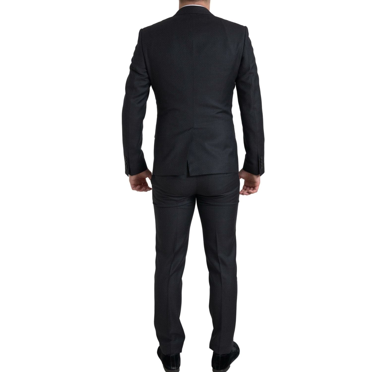 Dolce & Gabbana Black 3 Piece Single Breasted MARTINI Suit