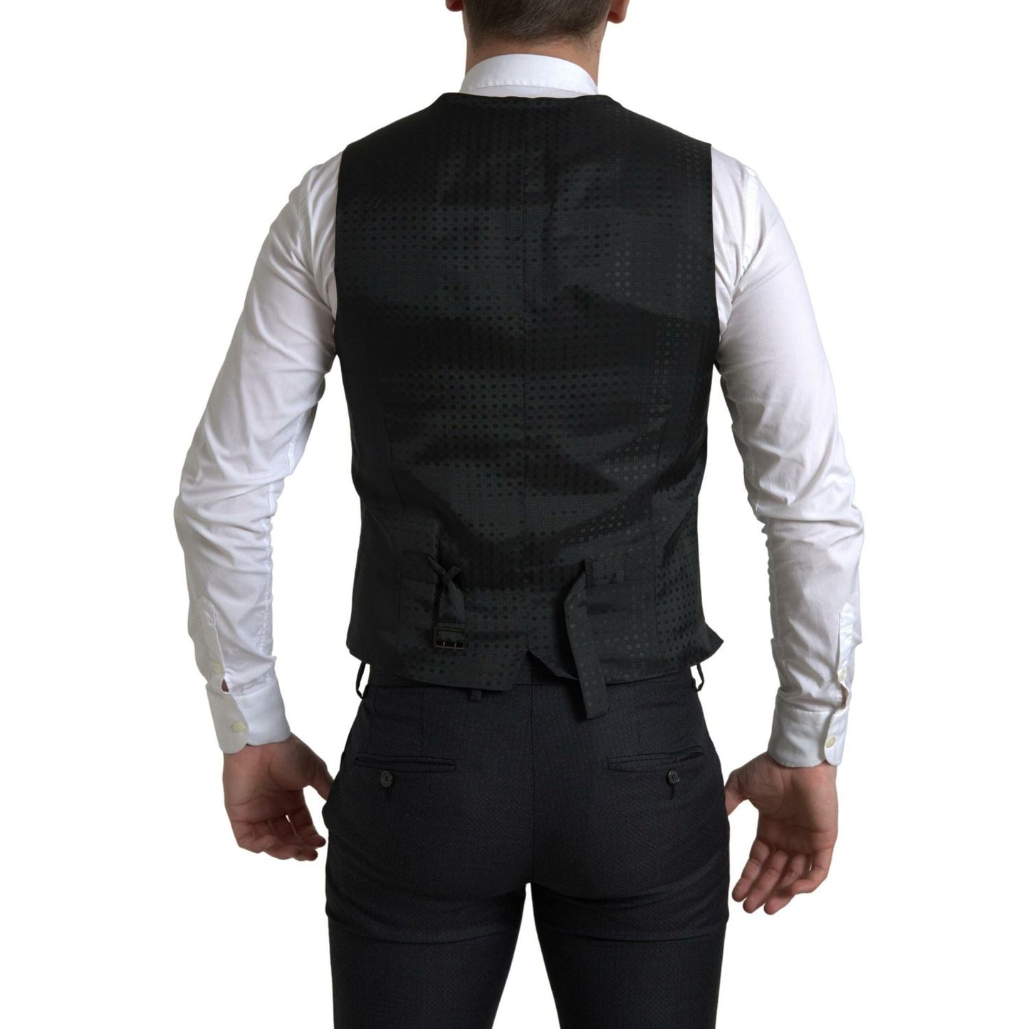 Dolce & Gabbana Black 3 Piece Single Breasted MARTINI Suit