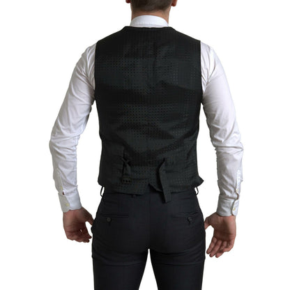 Dolce & Gabbana Black 3 Piece Single Breasted MARTINI Suit