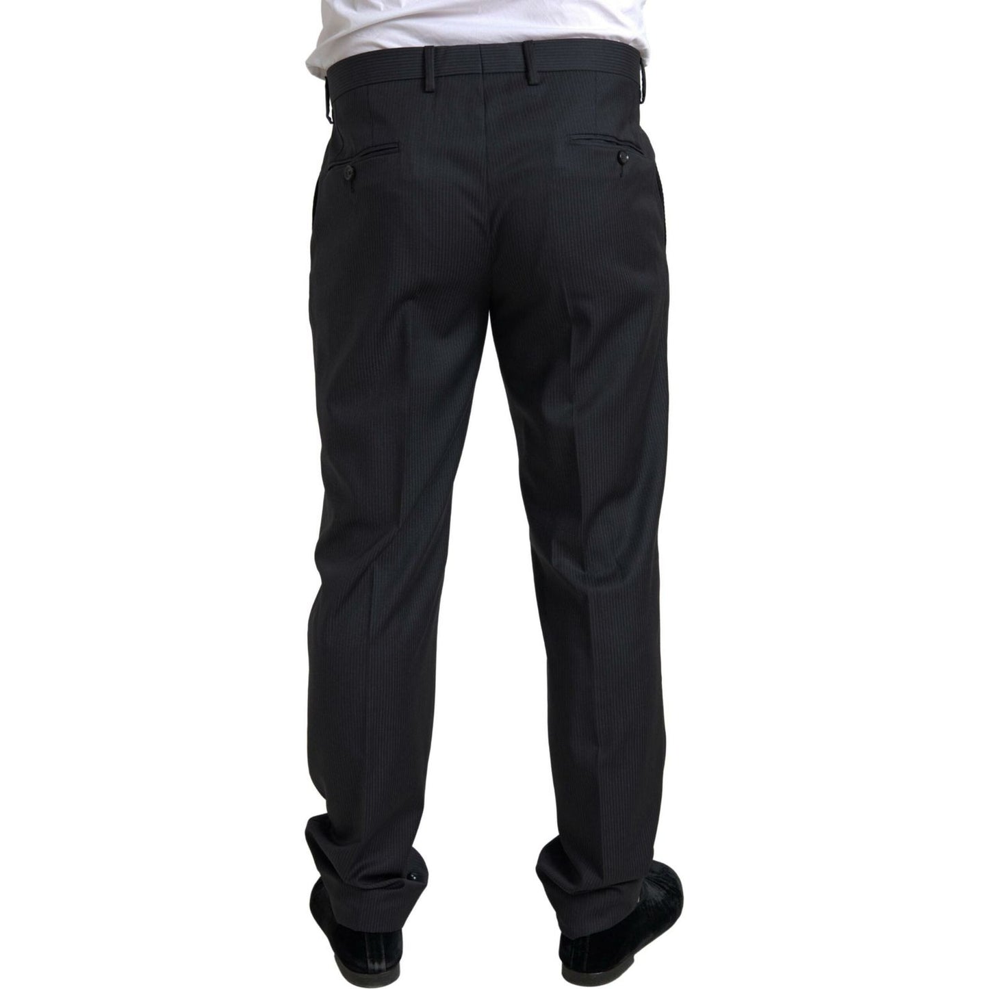 Dolce & Gabbana Elegant Black Two-Piece Slim Fit Suit Dolce & Gabbana