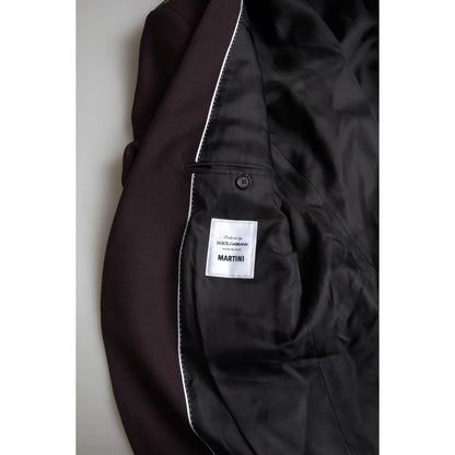 Dolce & Gabbana Maroon 2 Piece Single Breasted MARTINI Suit