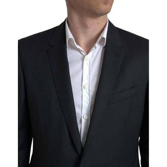 Dolce & Gabbana Elegant Black Two-Piece Slim Fit Suit Dolce & Gabbana