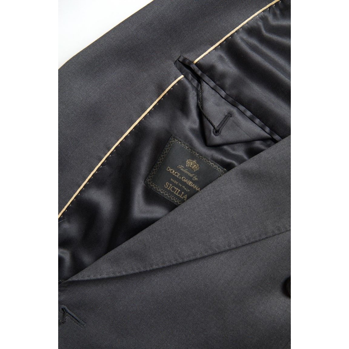 Dolce & Gabbana Gray 2 Piece Double Breasted SICILIA Suit