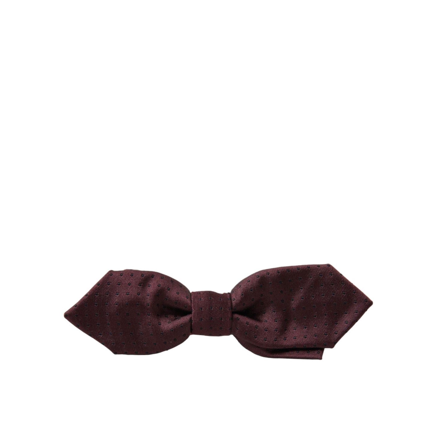 Dolce & Gabbana Red Bordeaux Silk Slim Adjustable Neck Papillon Bow Tie
