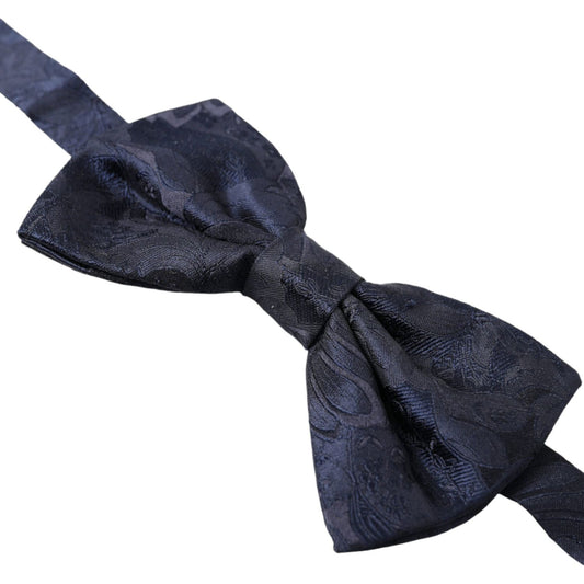 Dolce & Gabbana Elegant Silk Blue Bow Tie Dolce & Gabbana