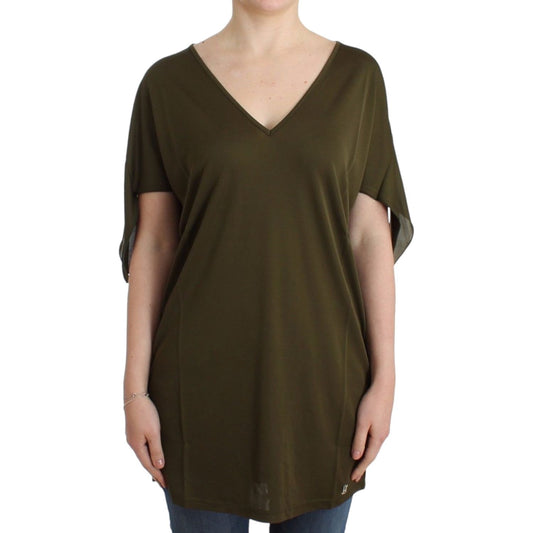 John Galliano Green shortsleeved blouse top