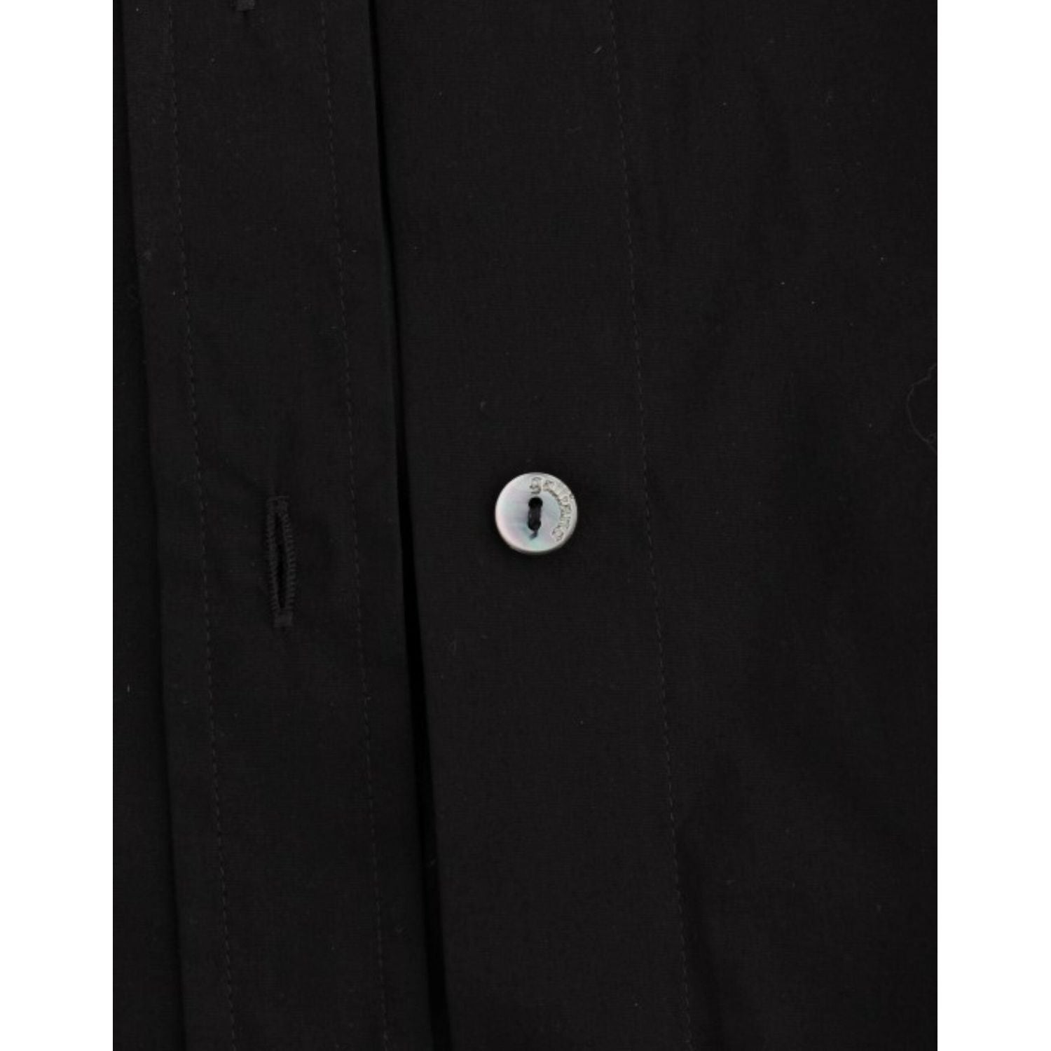 بلوزة أنيقة من القطن الأسود بأكمام قصيرة من جون جاليانو