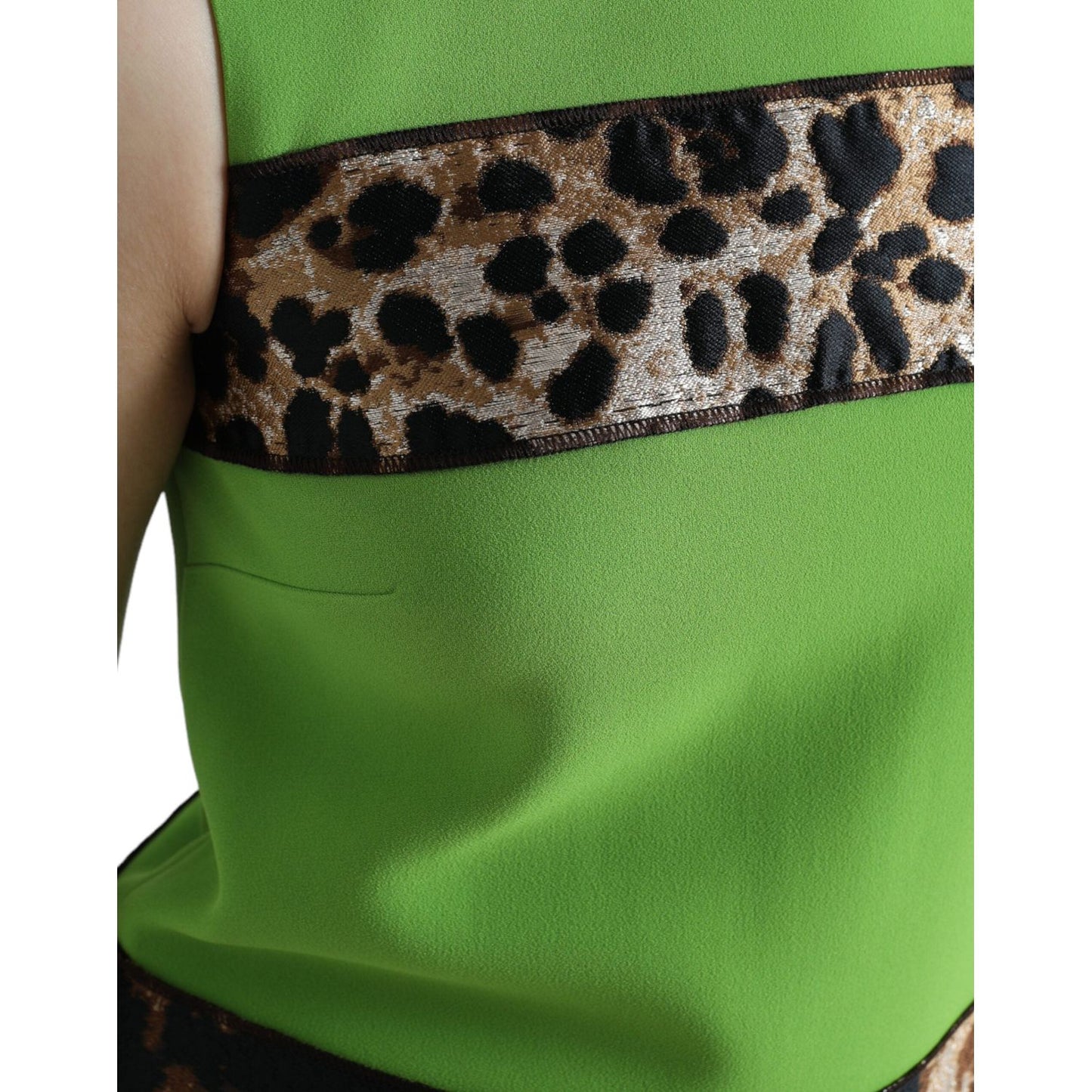 Dolce & Gabbana Chic Apple Green Shift Dress Dolce & Gabbana