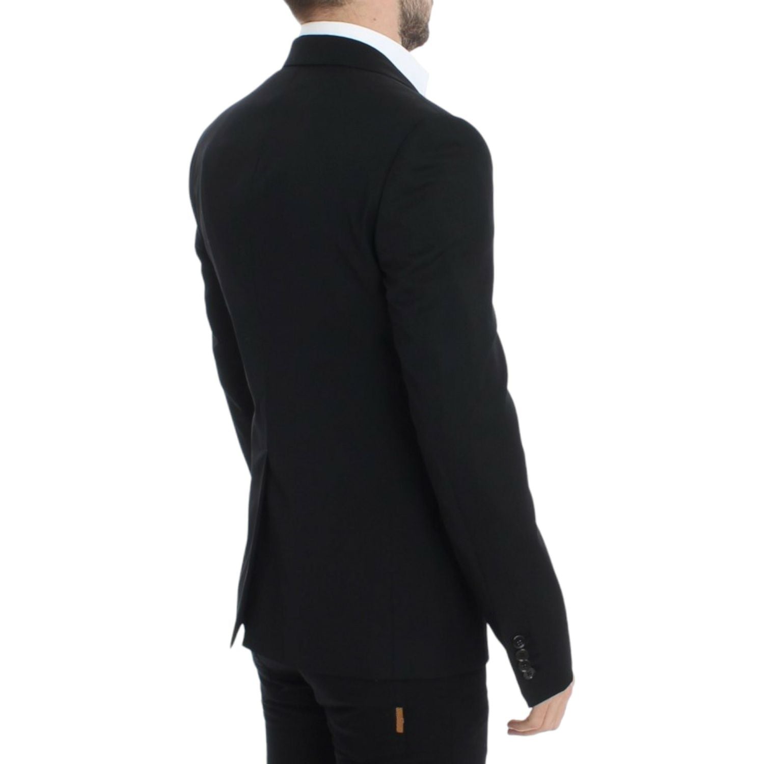 سترة صوفية أنيقة بقصّة Slim Fit باللون الأسود من Dolce &amp; Gabbana