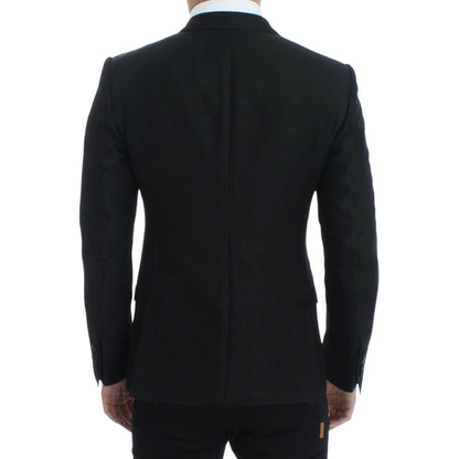 Dolce & Gabbana Black wool MARTINI slim blazer