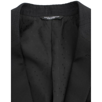 Dolce & Gabbana Black wool MARTINI slim blazer