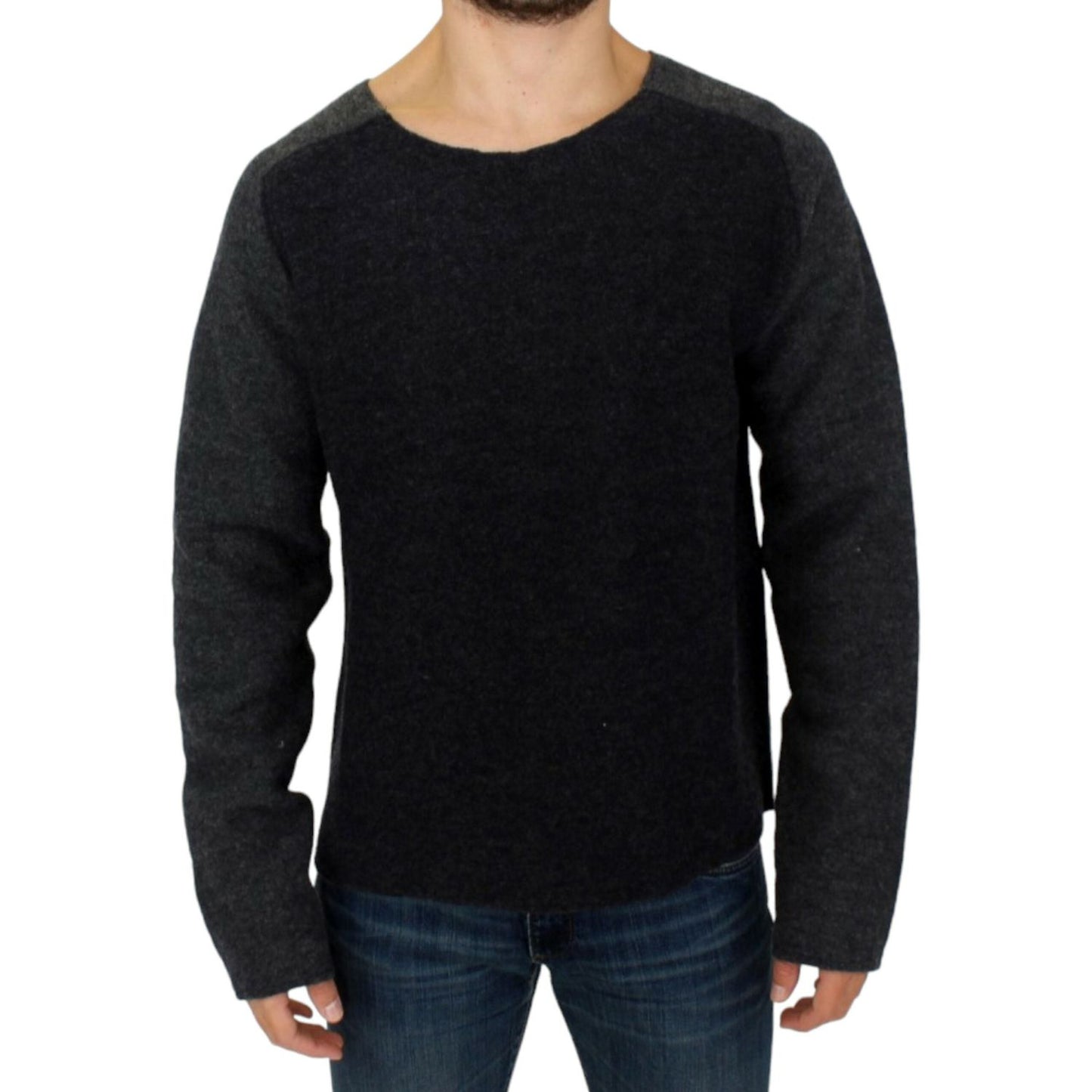 Costume National Gray wool crewneck sweater 1728,67345645728,Clothing,Costume National,Gray,IT48 | M,Material: 100% Wool,Men,Men - Clothing,New with tags,Sweaters - Clothing,Sweaters - Men - Clothing,Sweatshirts - Sweaters - Clothing