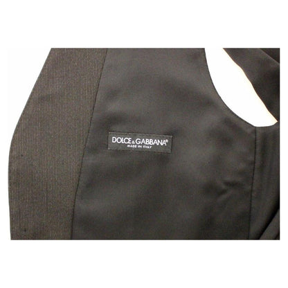 Dolce & Gabbana Gray Wool Stretch Dress Vest Jacket Blazer 1728,2% Elastane,67345645728,Clothing,Dolce & Gabbana,Gray,IT48 | M,Material: 98% Wool,Men,Men - Clothing,New with tags,Suits & Blazers - Clothing,Vests - Men - Clothing,Waistcoats - Suits & Blaze