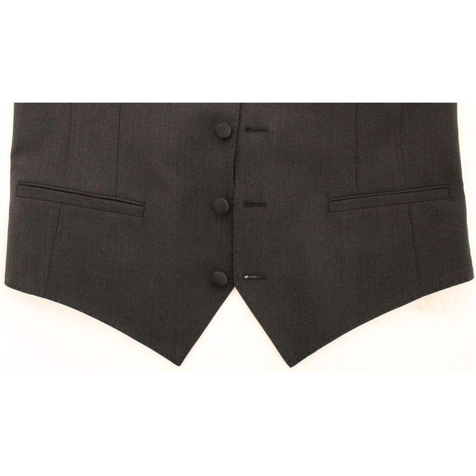 Dolce & Gabbana Gray Wool Stretch Dress Vest Jacket Blazer 1728,2% Elastane,67345645728,Clothing,Dolce & Gabbana,Gray,IT48 | M,Material: 98% Wool,Men,Men - Clothing,New with tags,Suits & Blazers - Clothing,Vests - Men - Clothing,Waistcoats - Suits & Blaze