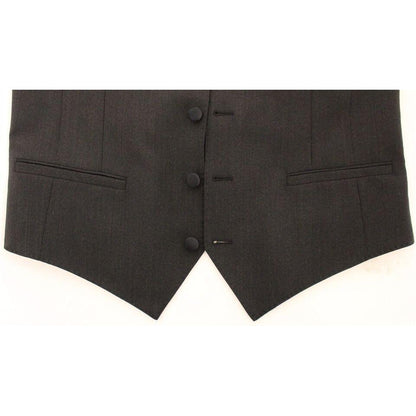 Dolce & Gabbana Gray Wool Stretch Dress Vest Jacket Blazer 1728,2% Elastane,67345645728,Clothing,Dolce & Gabbana,Gray,IT48 | M,Material: 98% Wool,Men,Men - Clothing,New with tags,Suits & Blazers - Clothing,Vests - Men - Clothing,Waistcoats - Suits & Blaze