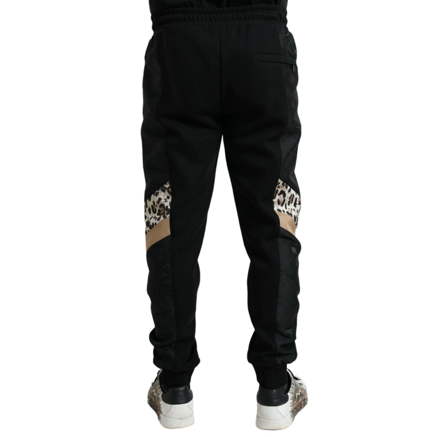 Dolce & Gabbana Black Cotton Slim Stretch Jogger Pants