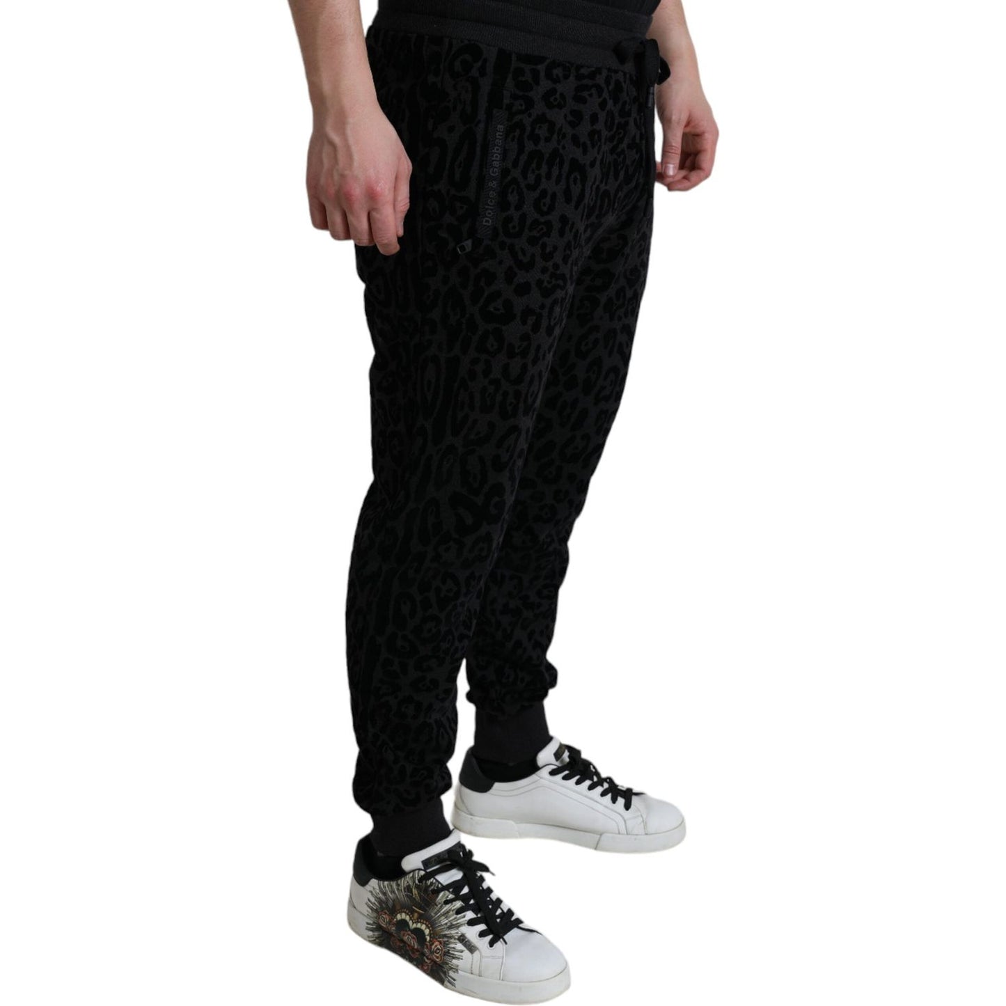 Dolce & Gabbana Elegant Leopard Joggers for Men Dolce & Gabbana