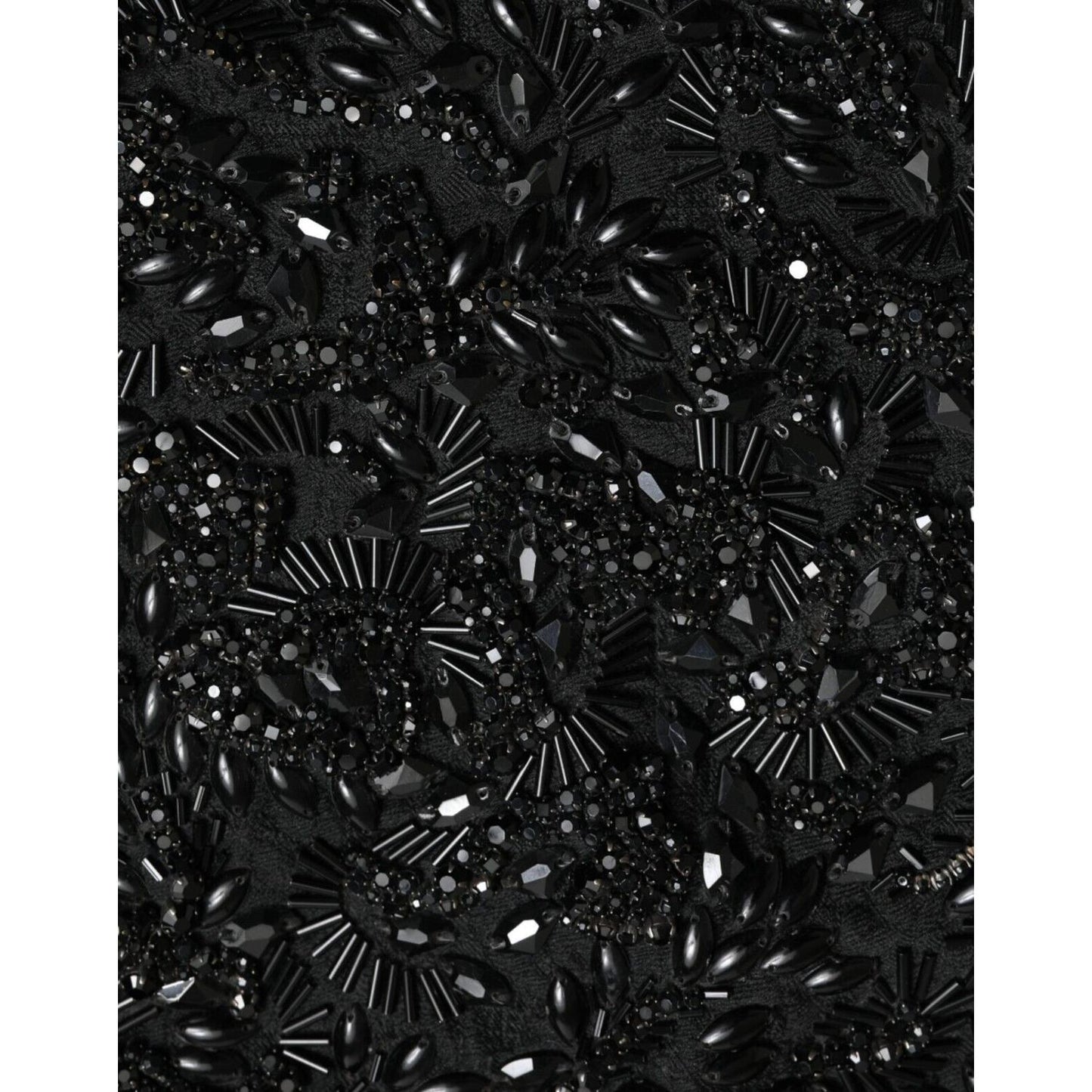 Dolce & Gabbana Black Crystal-Embellished Runway Skirt Dolce & Gabbana