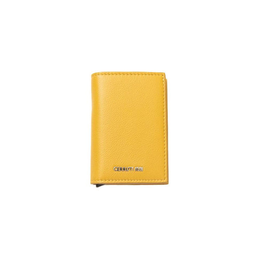 Cerruti 1881 Yellow Calfskin Men Wallet
