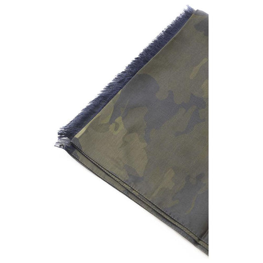 Trussardi Army Cotton Men Scarf Trussardi