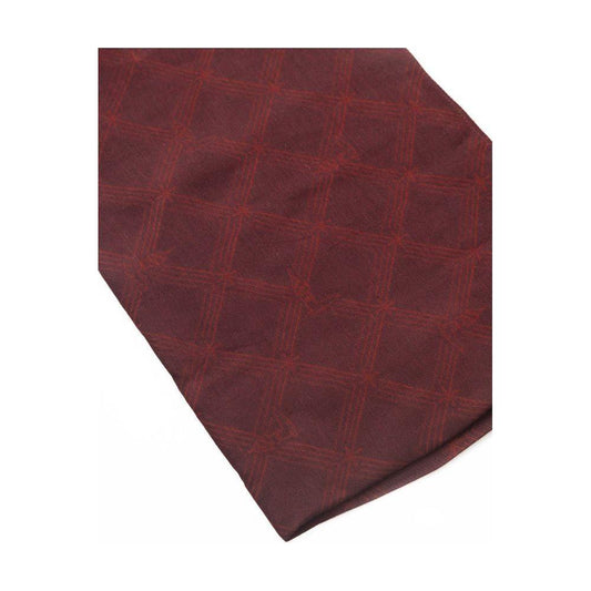 Trussardi Burgundy Viscose Men Scarf Trussardi