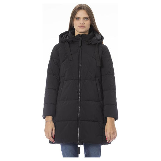 Baldinini Trend Black Polyester Women Jacket Baldinini Trend