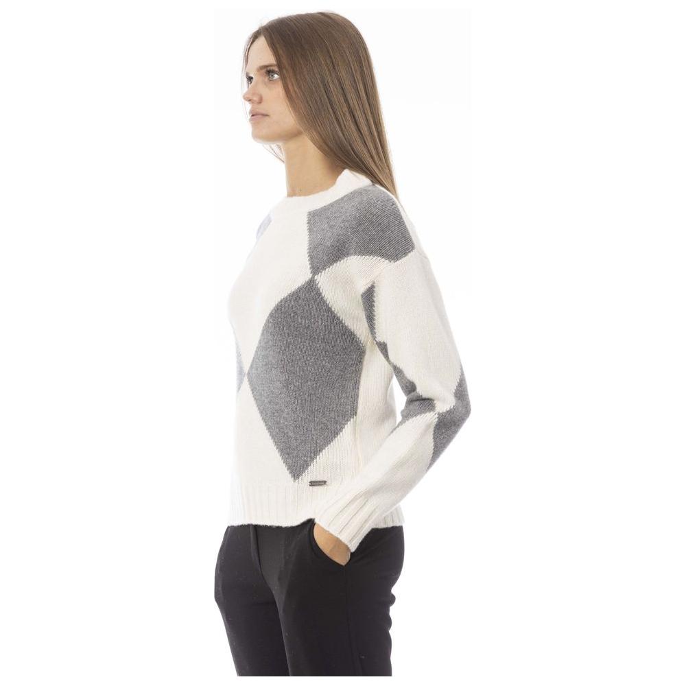 Baldinini Trend Gray Wool Women Sweater Baldinini Trend